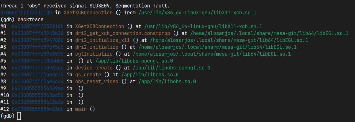 Segmentation fault during eglInitialize · Issue #5613 · obsproject/obs ...