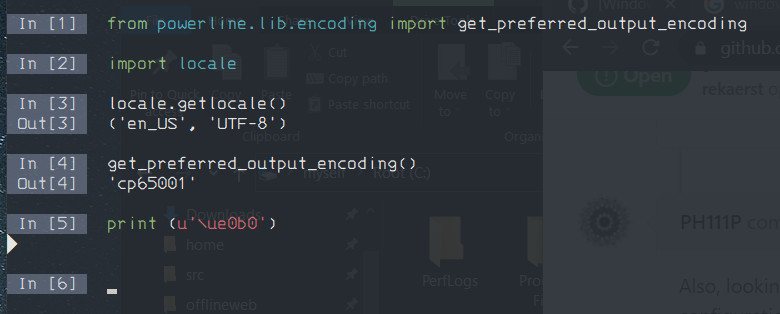 [Windows] IPython powerline [char]0xe0b0 (arrows) not showing. · Issue ...