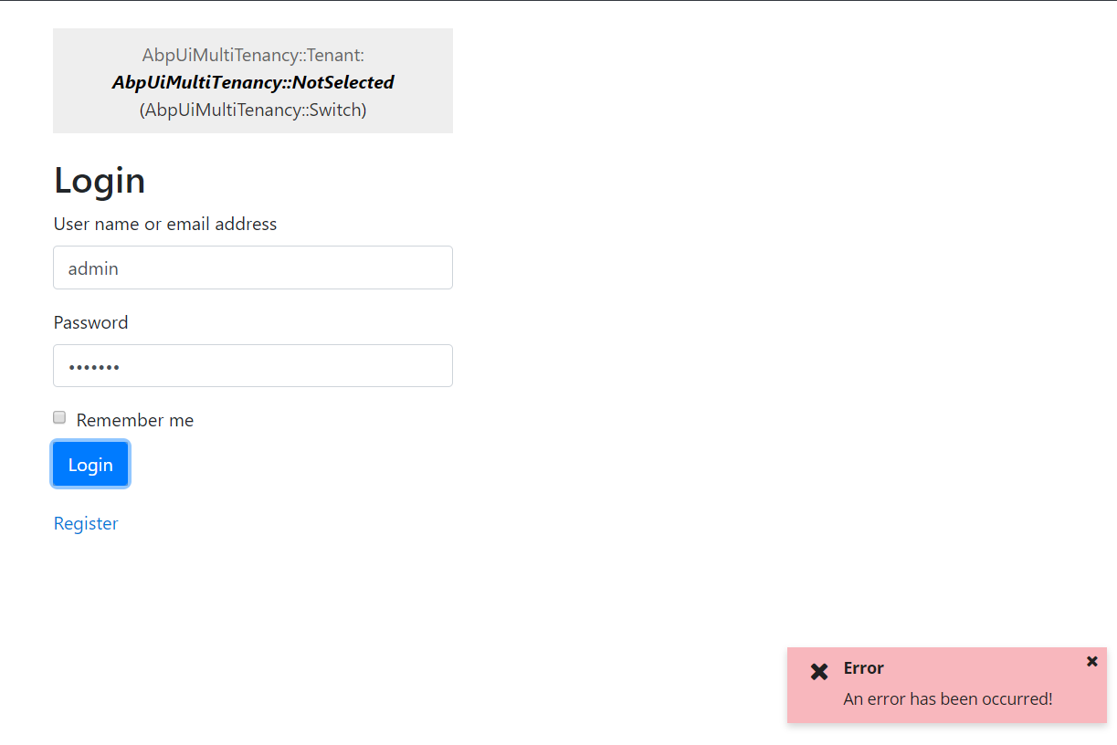 Failed to Login v0.19.0 · Issue #1693 · abpframework/abp · GitHub