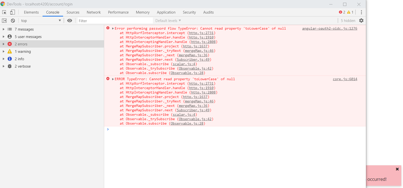 Failed to Login v0.19.0 · Issue #1693 · abpframework/abp · GitHub