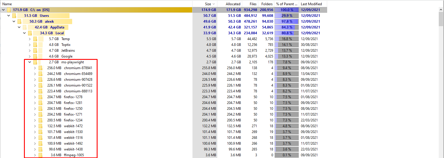  question how to remove older versions of the playwright issue