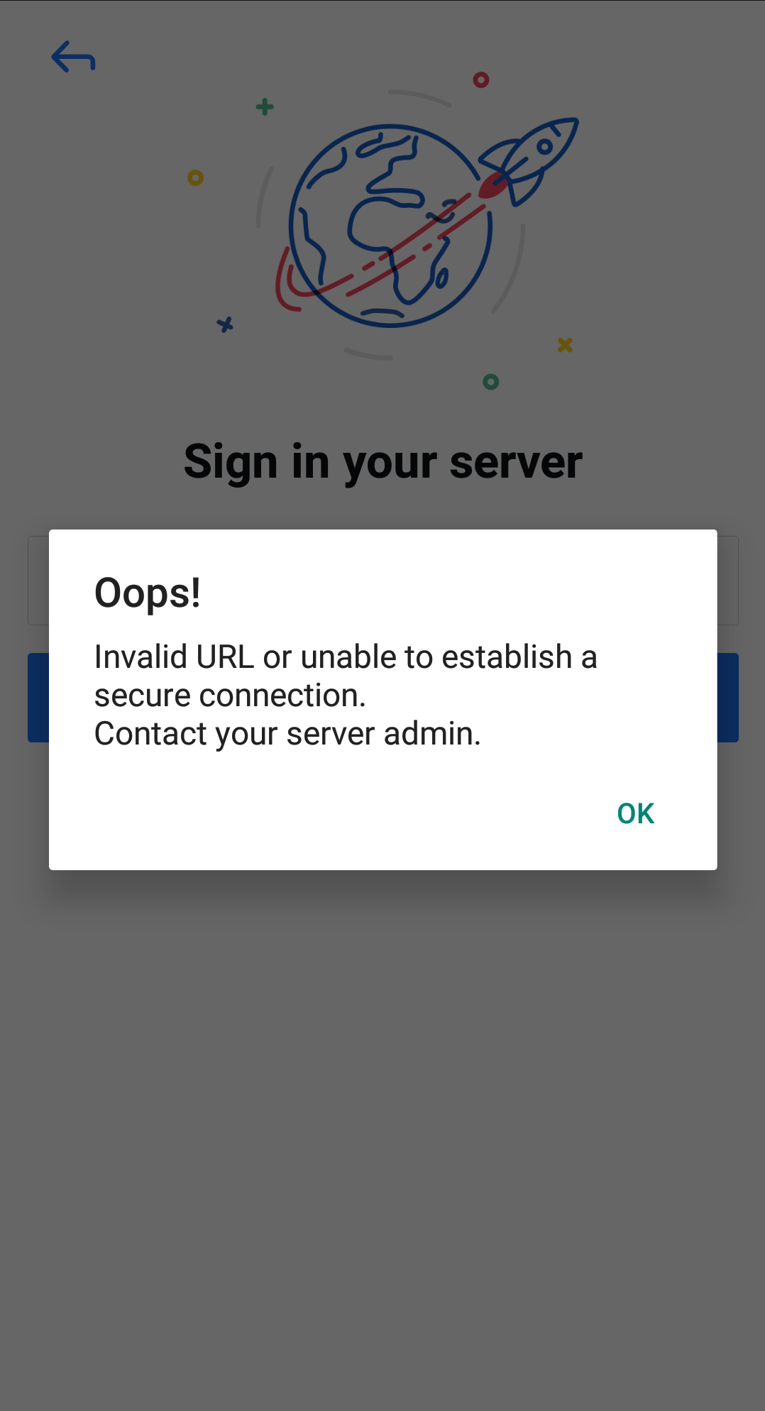Can't connect to self-hosted server with self-signed certificate from ...