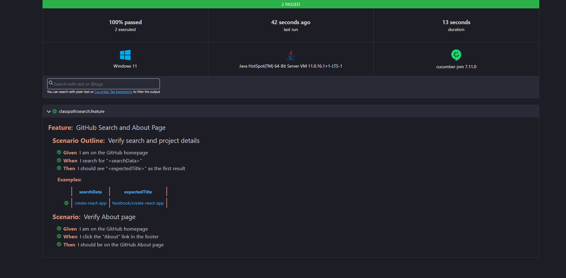 GitHub - nakais/Cucumber-Framework-Test-Suite-for-GitHub