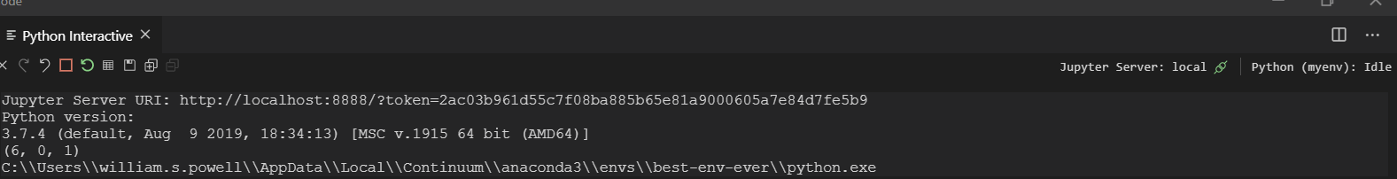 Interactive Window Will not switch to specified Environment · Issue ...