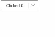Split Button primary action is clickable on divider, without a hover ...