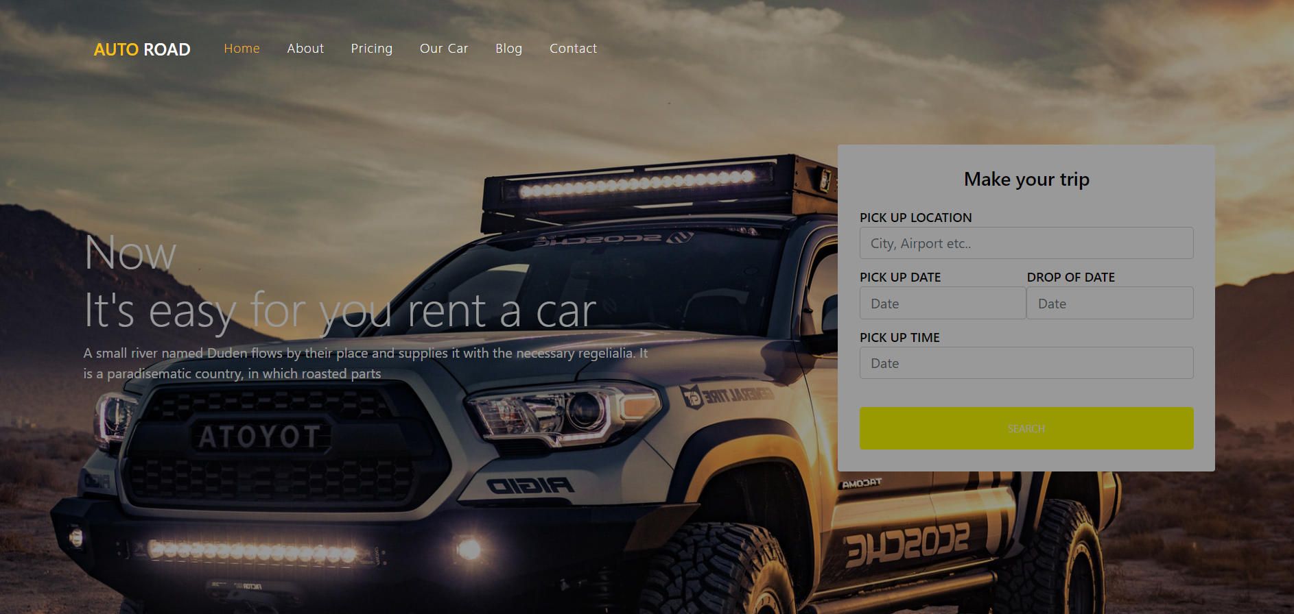 GitHub - mustafasoyler/RentCar-Bootstrap