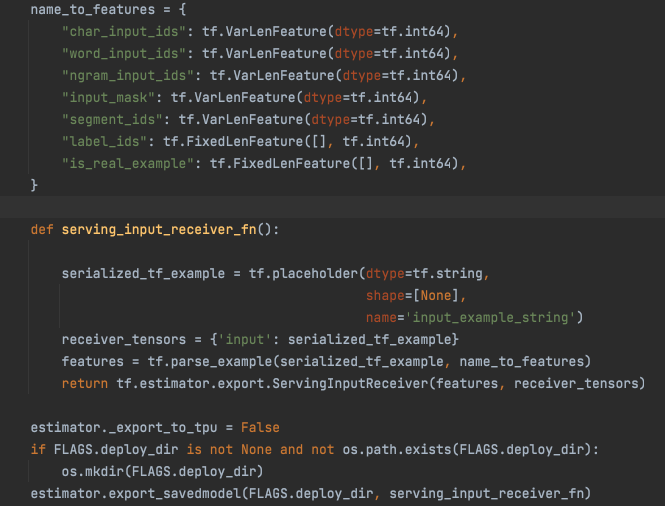 I saved a tensorflow model as the saved_model format of the serialized
