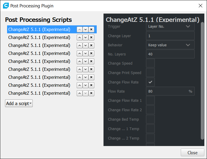 Post Processing - ChangeAtZ 5.1.1 Not Working Correctly · Issue #5995 ...