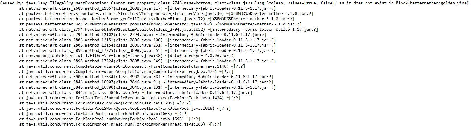 [BUG] Crash on entering or generating any Nether Chunks · Issue #374 ...