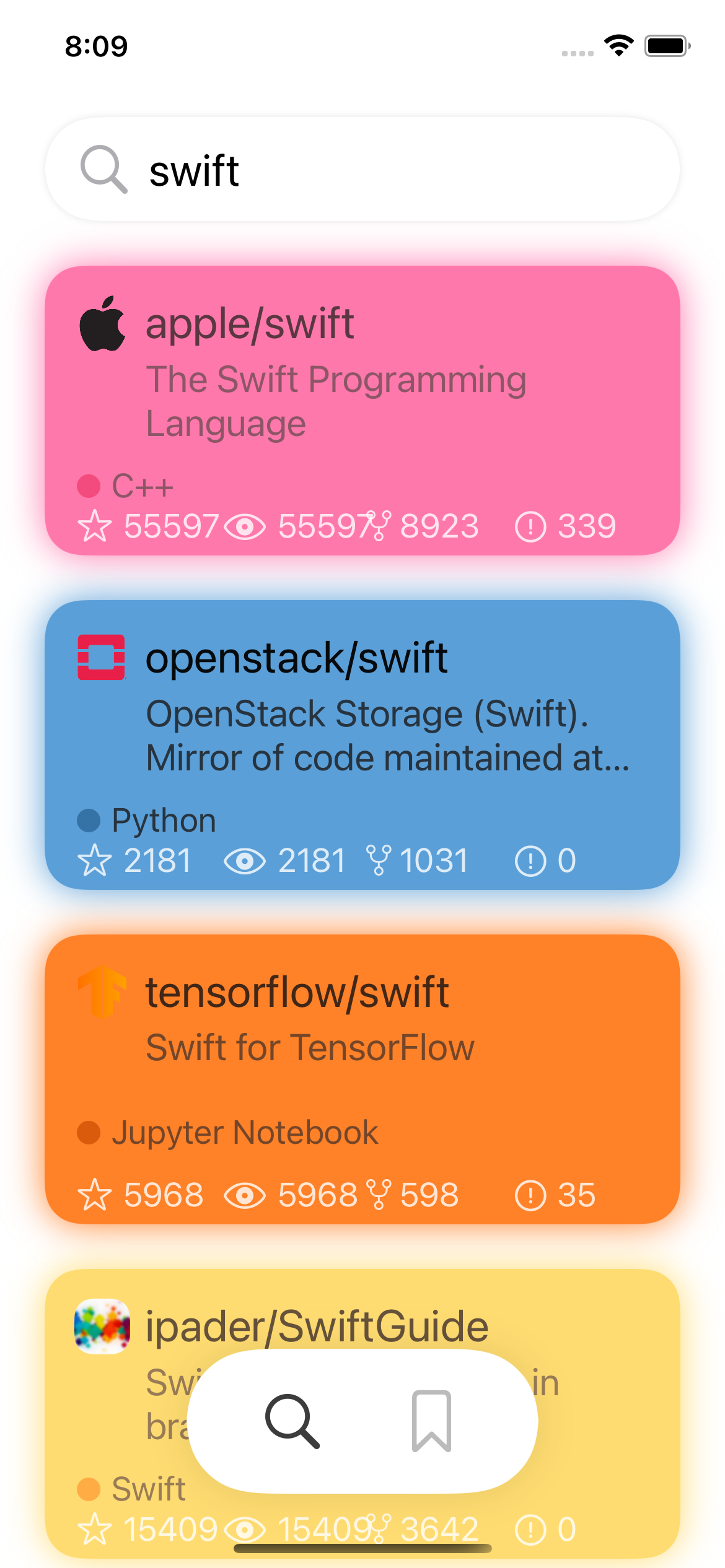 GitHub - yoshimasaki/Repo: GitHub repository client for iOS engineer ...