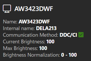 OSD broken on AW3423DWF · Issue #536 · xanderfrangos/twinkle-tray · GitHub