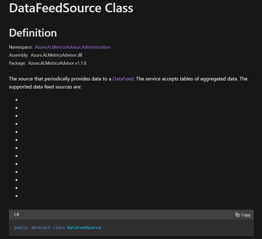 Missing supported data feed sources on DataFeedSource docs · Issue ...