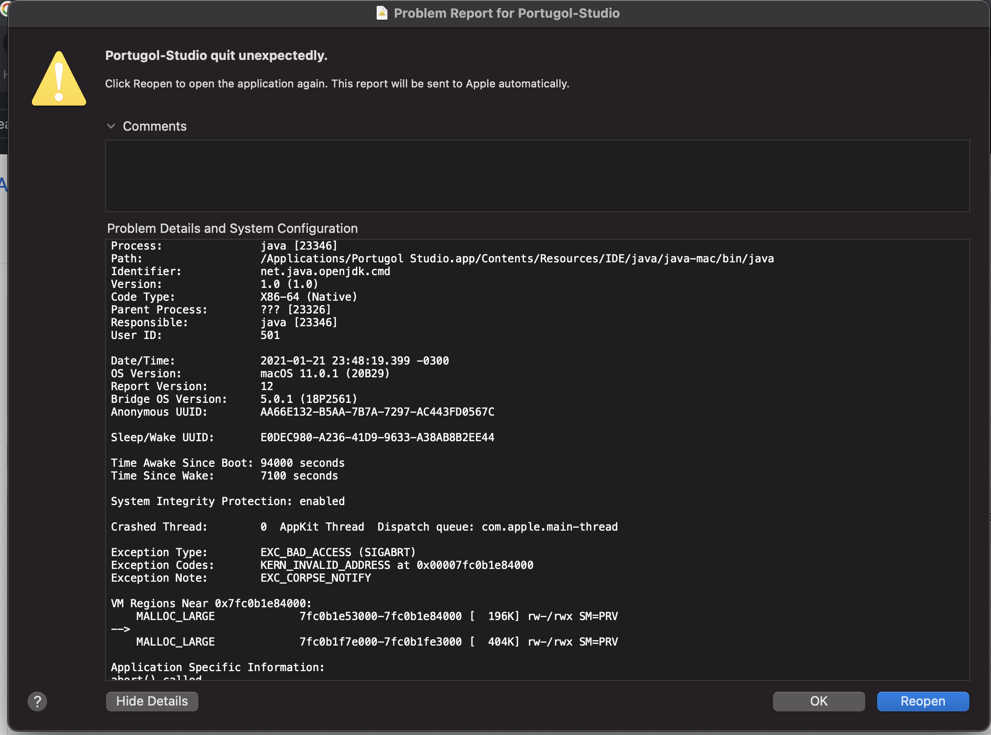 Erro na instalacao Mac Big Sur 11.0.1 · Issue #909 · UNIVALI-LITE ...