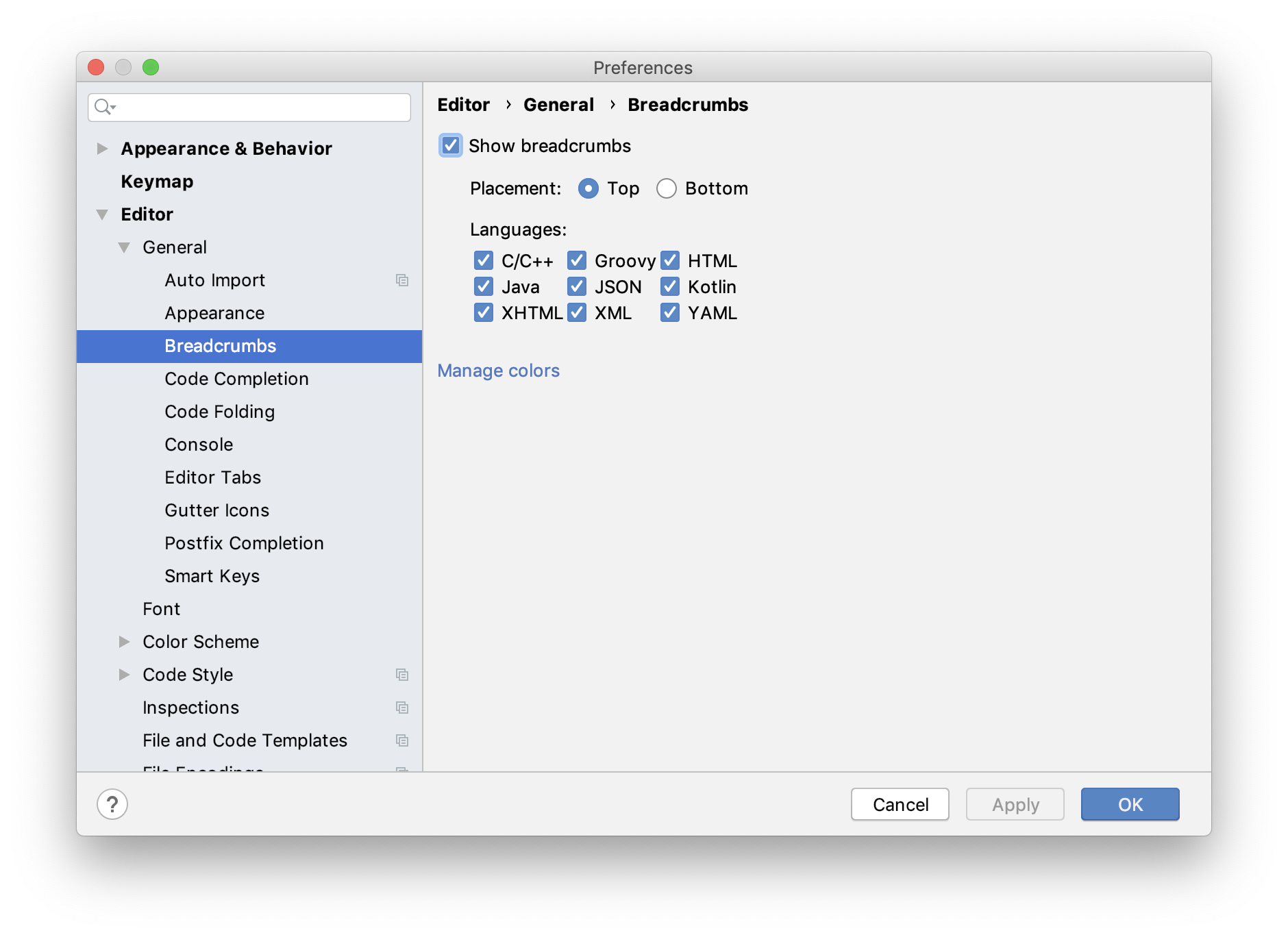 Show breadcrumbs for dart · Issue #4039 · flutter/flutter-intellij · GitHub