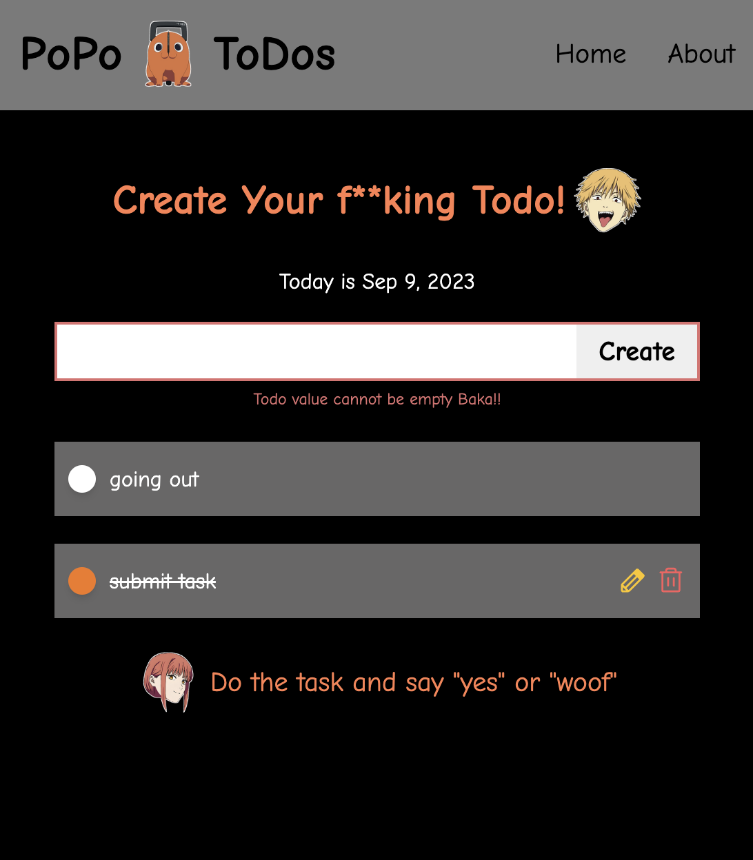 GitHub FareedaThan/chainsawvue