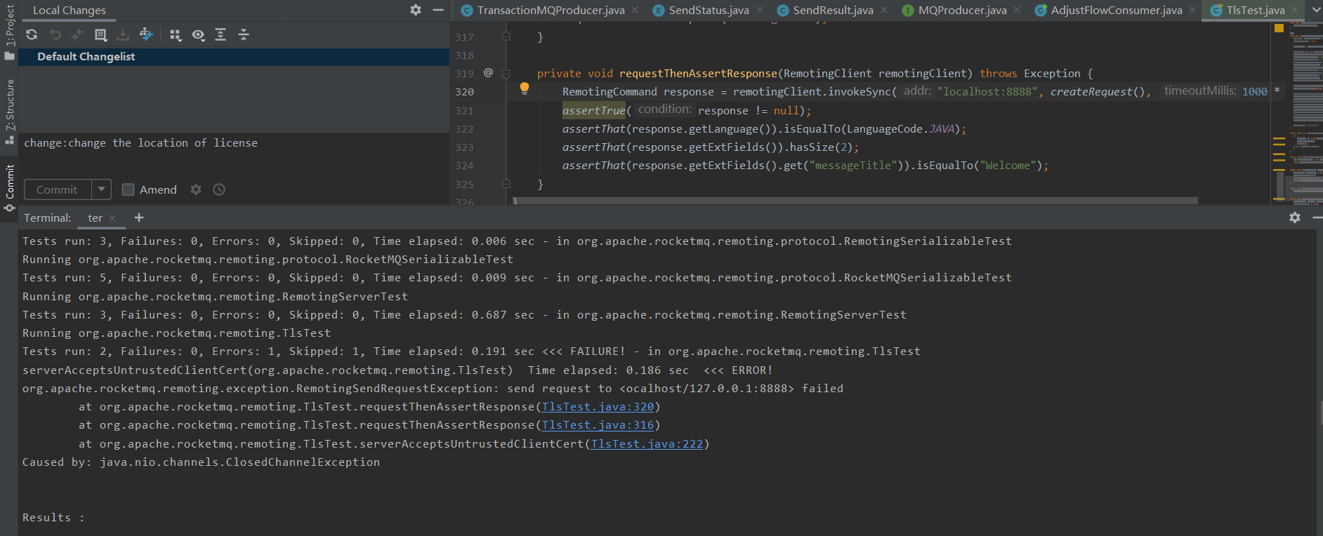 提交pr测试时mvn报错 · Issue #3080 · apache/rocketmq · GitHub