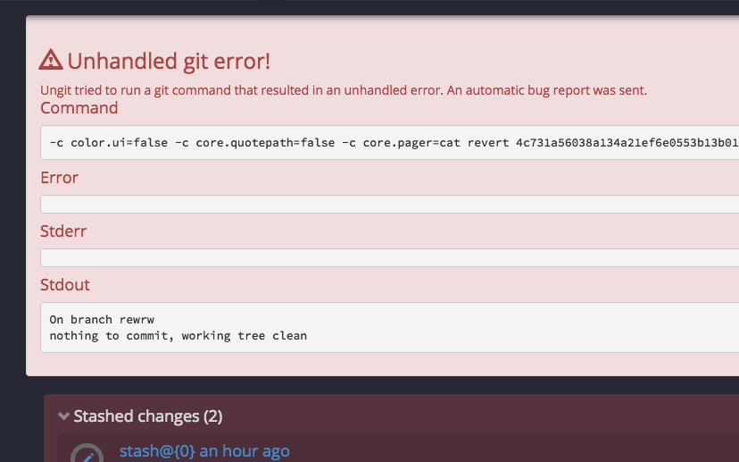 Git errors are no longer displayed at all · Issue #933 · FredrikNoren ...