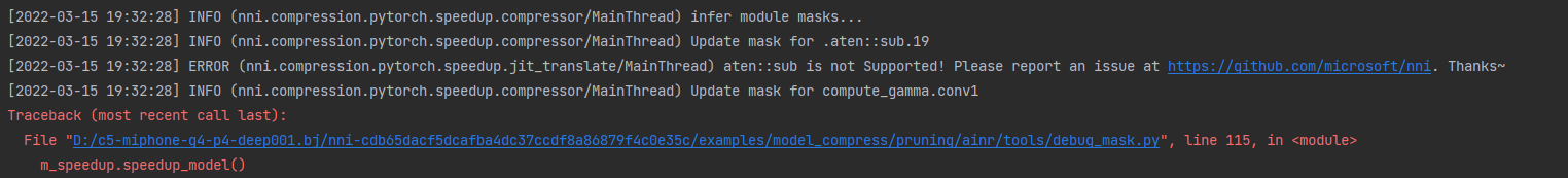 aten::sub is not Supported! · Issue #4636 · microsoft/nni · GitHub