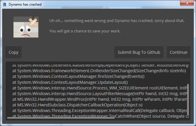 Rhynamo and clockwork crashes with Dynamo 2.1 · Issue #2409 · DynamoDS ...