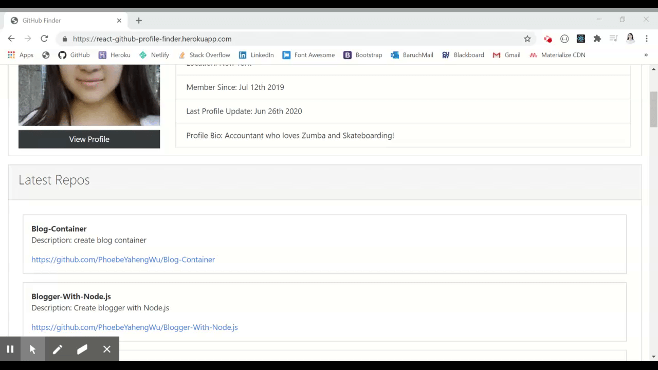 GitHub - wuyaheng/react-github-finder: GitHub Finder is a react ...