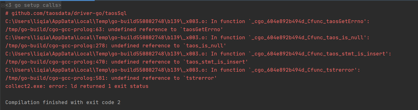go build error: undefined reference to `taosGetErrno' · Issue #6611 ...