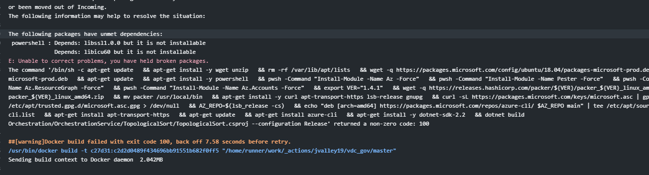 Issue building a docker container with ubuntu. Was working until Apr 21 ...