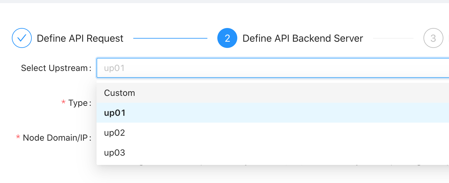 Upstream Api discuss: select upstream in the