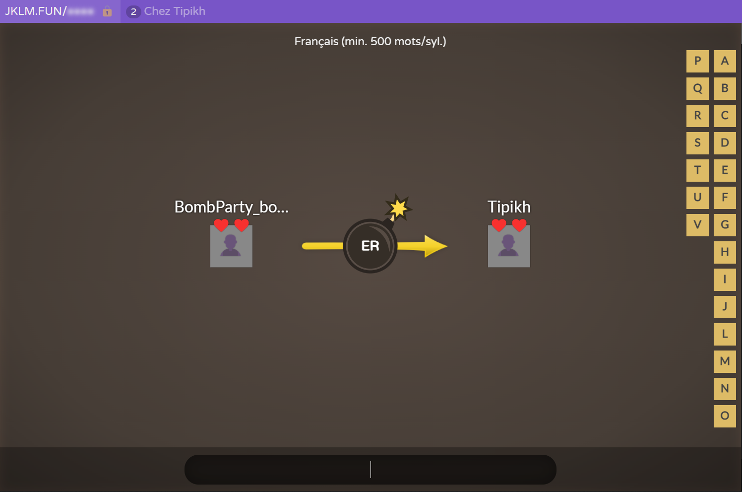 GitHub Tipikh/BombParty_bot A script that plays the Bomb Party web game