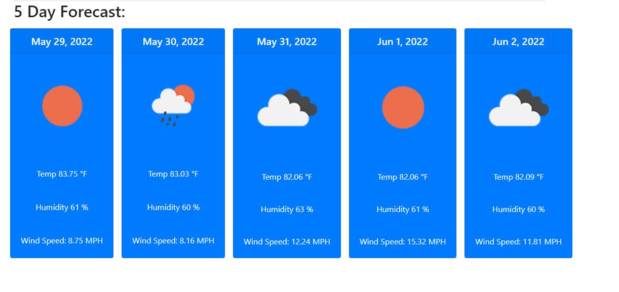 GitHub - BenYeung4/Weather_Dashboard