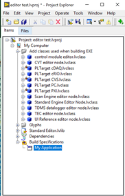 Include a build spec in the editor project template for creating exe ...