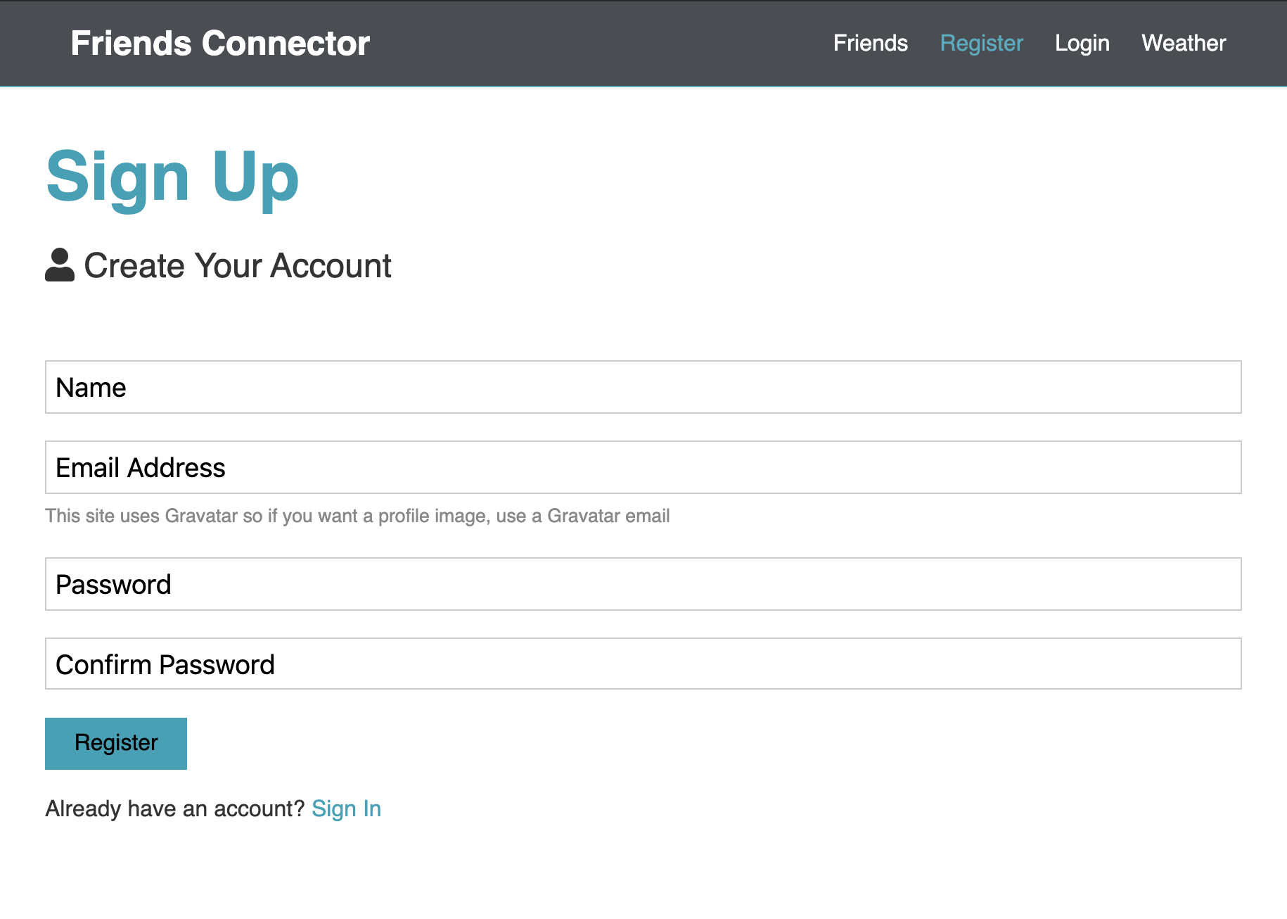 GitHub - Keerthi-Mani/Project-3: Friend Connector- Full Stack Web ...
