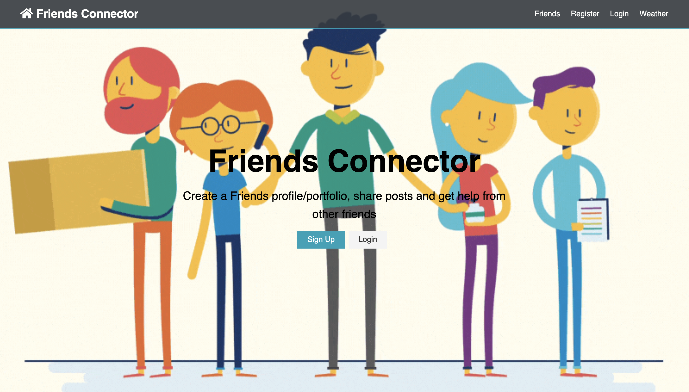 GitHub - Keerthi-Mani/Project-3: Friend Connector- Full Stack Web ...
