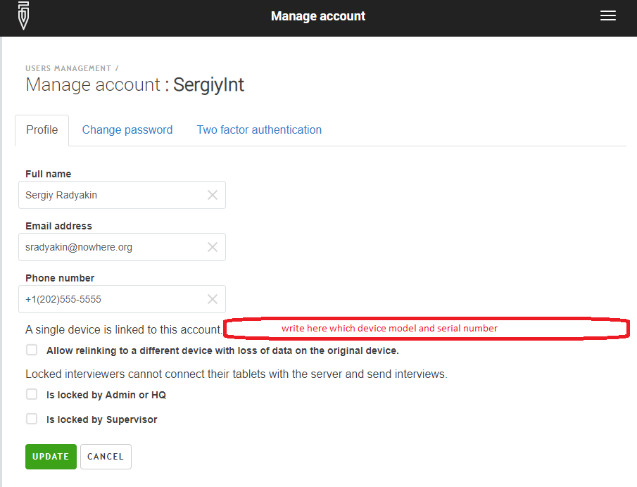 Write device info in the settings allowing relinking · Issue #2530 ...