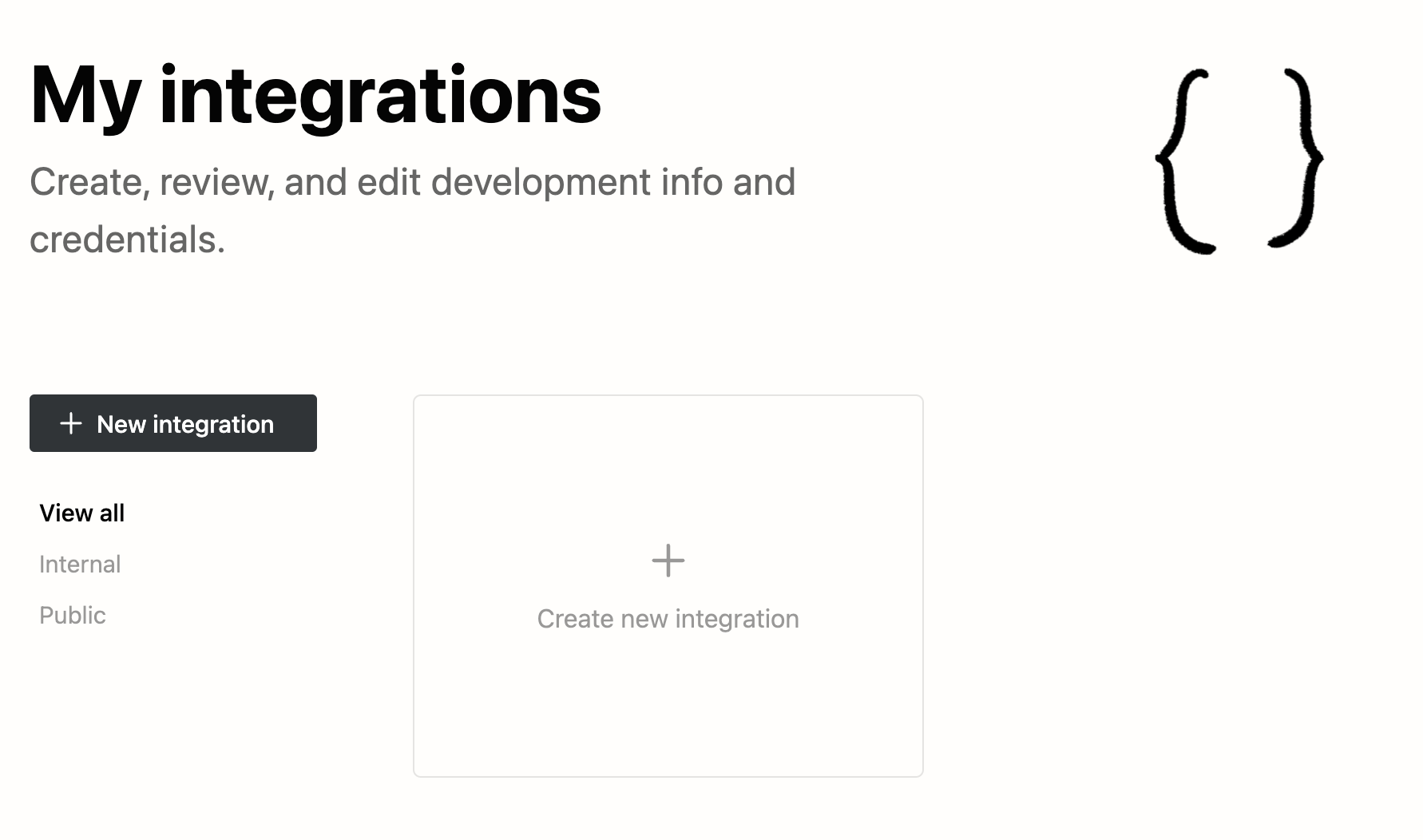 Create new integration