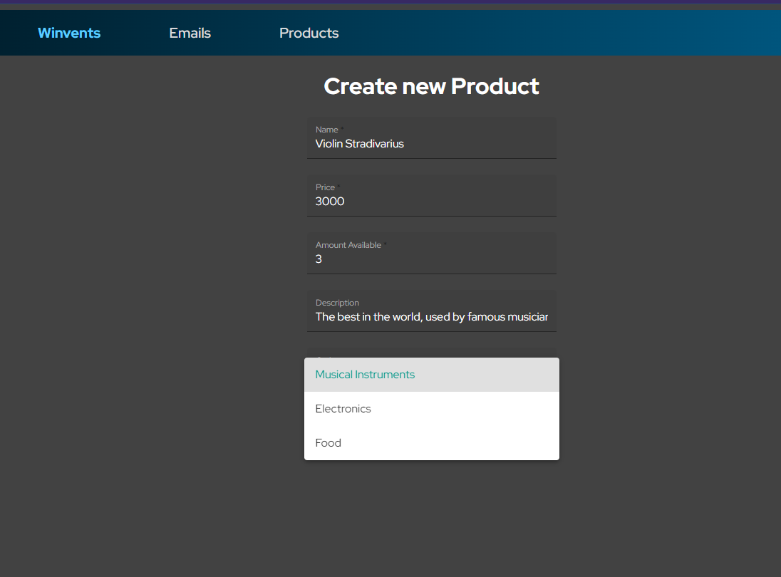 GitHub winvents/angularemailandproductsapp Angular Application