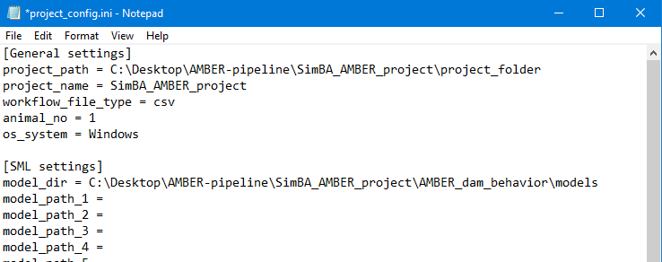 simba config path