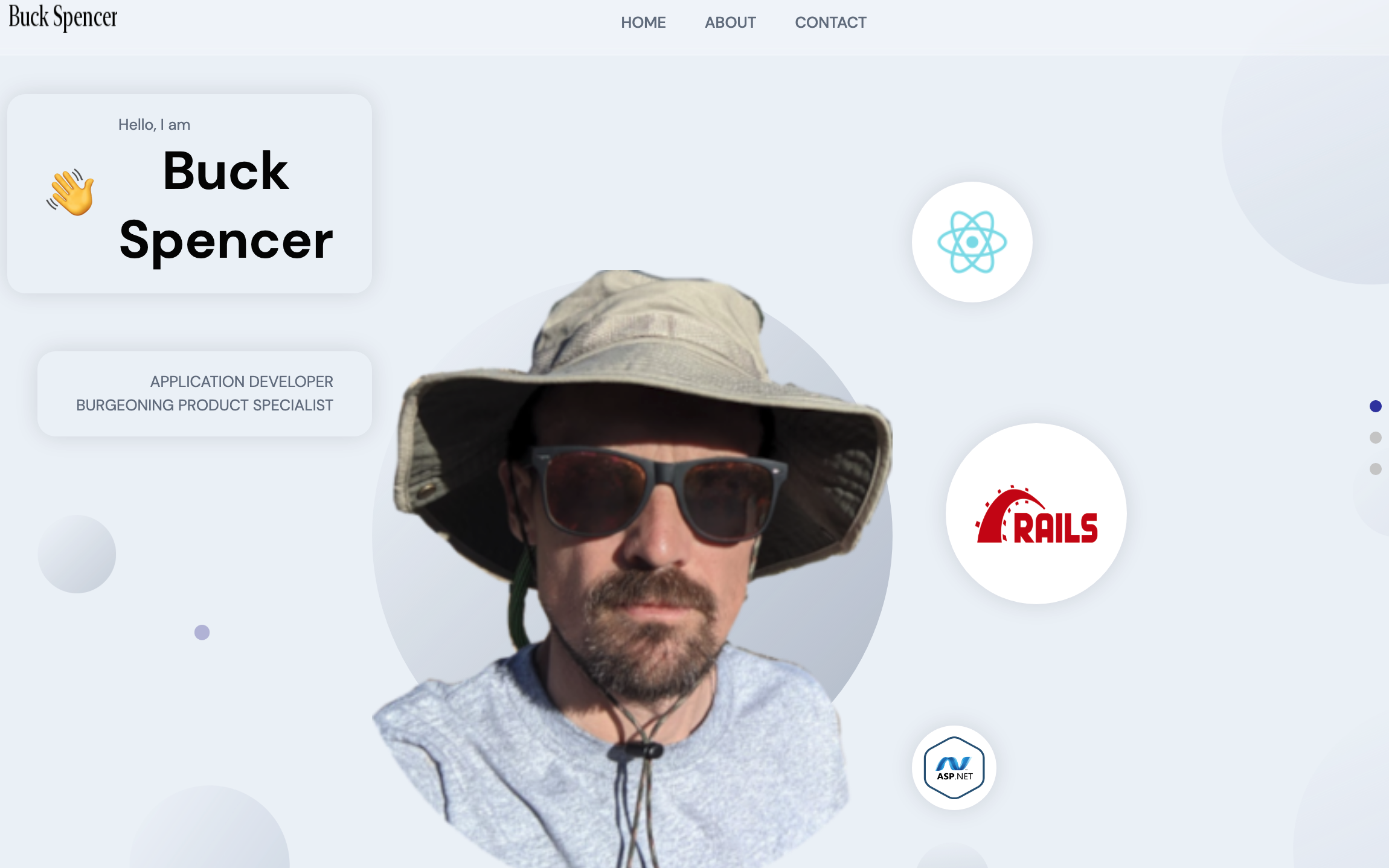 GitHub - buckspencer/bs_portfolio: Simple portfolio built in React that ...