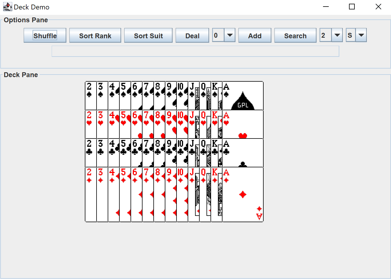 GitHub - S-Makrod/Deck: A simple Deck GUI implemented with Java Swing.