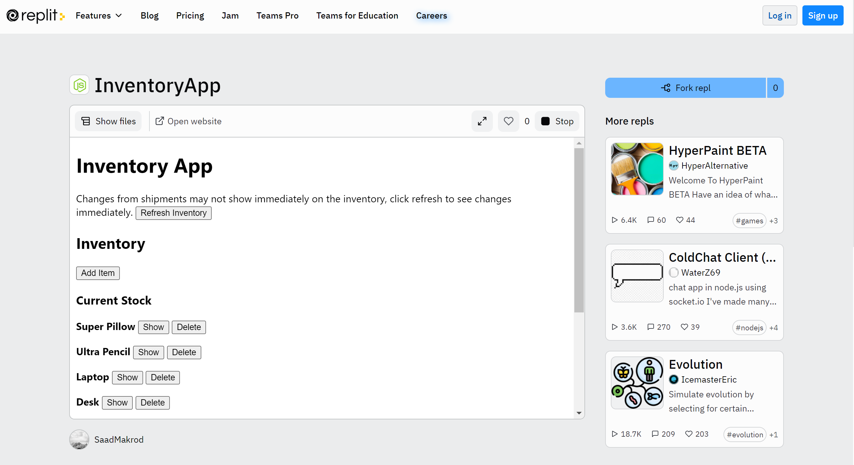 GitHub - S-Makrod/InventoryApp: An inventory app built for the Shopify ...