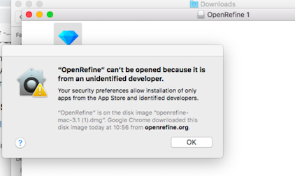 grefine github error msg