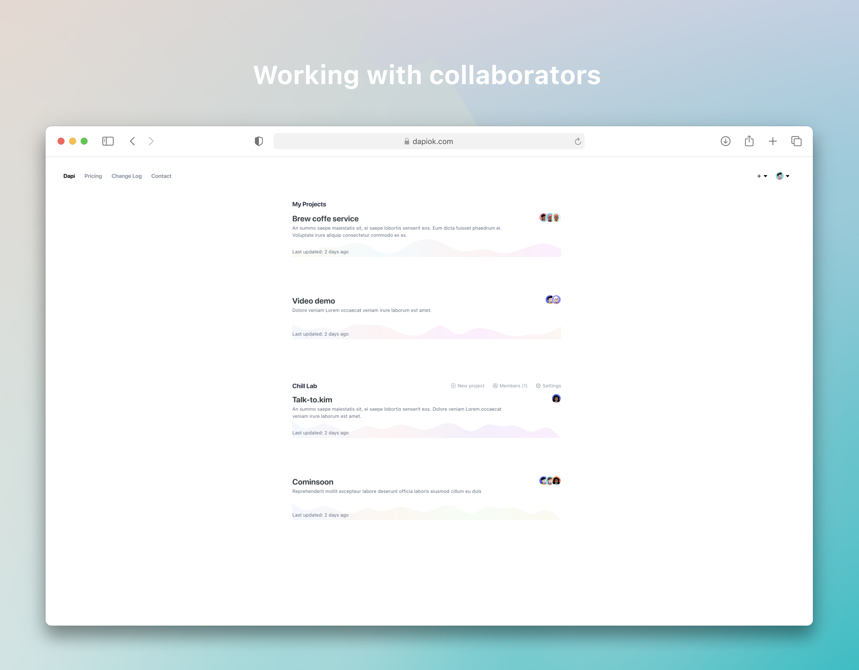 working with collaborators