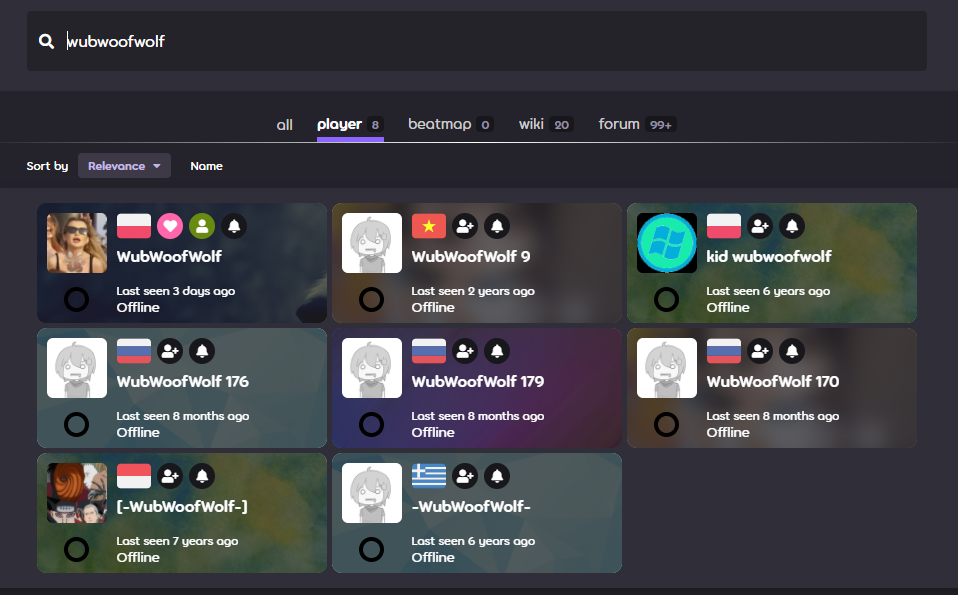 User search sometimes misses results · Issue #8360 · ppy/osu-web · GitHub