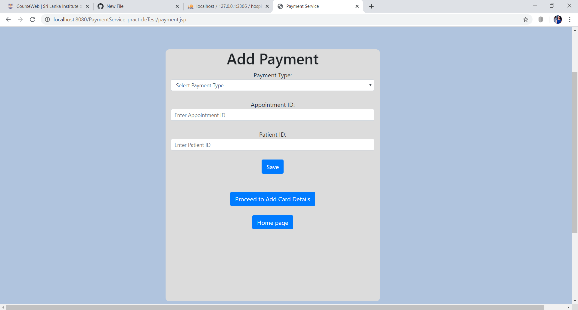 GitHub - odaraKodikara/HospitalManagementSystem_PaymentService ...