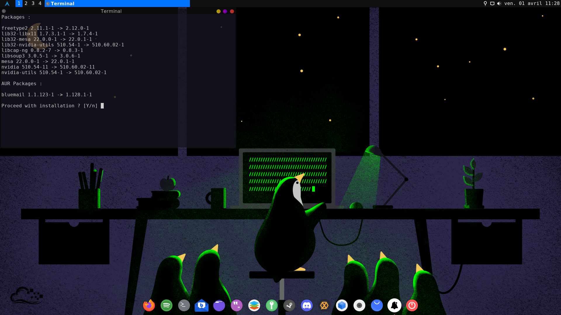 GitHub Antiz96/ArchUpdate A (.desktop) clickeable icon that