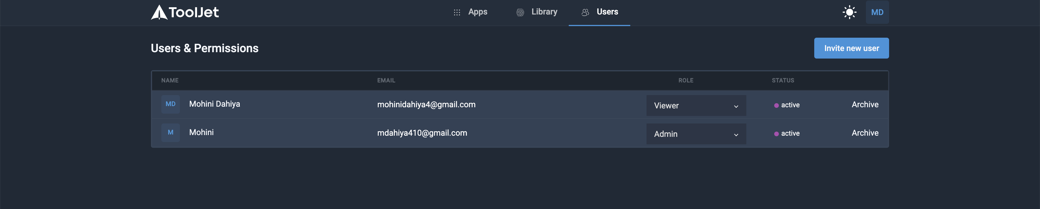 User invited with role 'Viewer or Developer' should not be able to ...