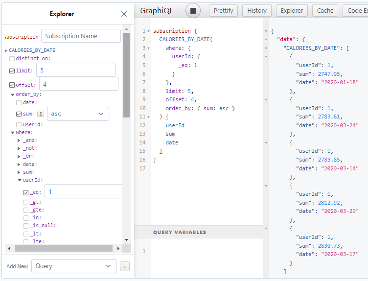 👽 Subscriptions Returning an array of entities that match with filter
