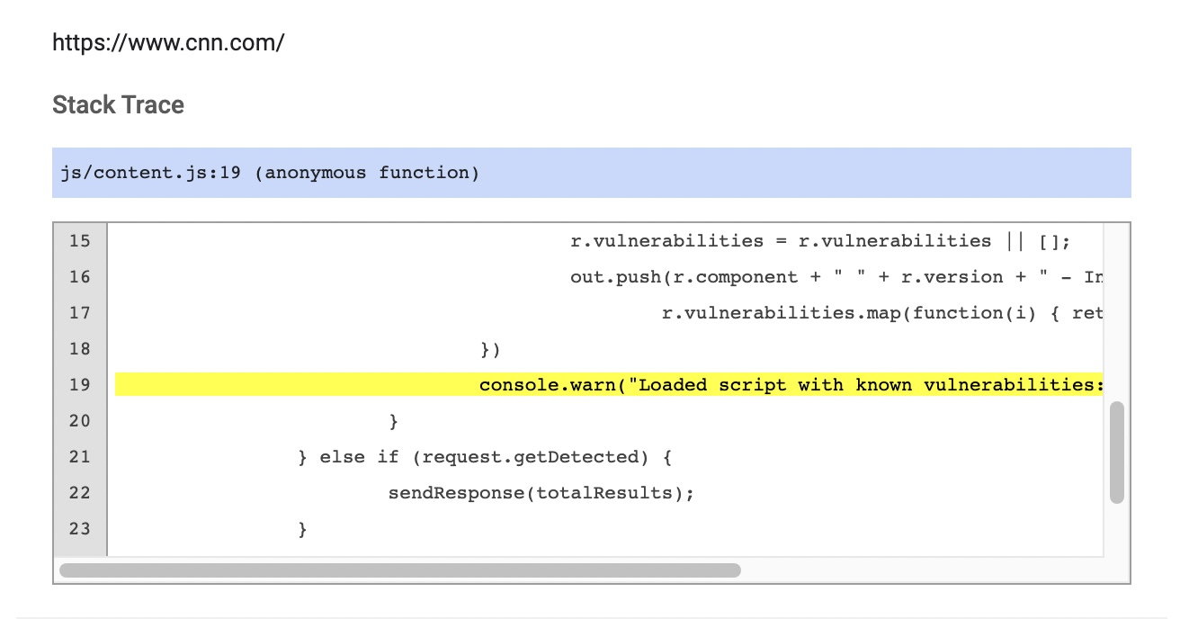 Chrome error - uncaught exception · Issue #350 · RetireJS/retire.js ...