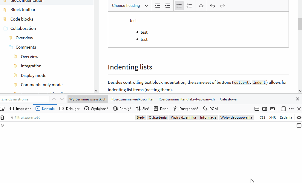 Loading or copy/pasting indented list causes list to lose indentation ...