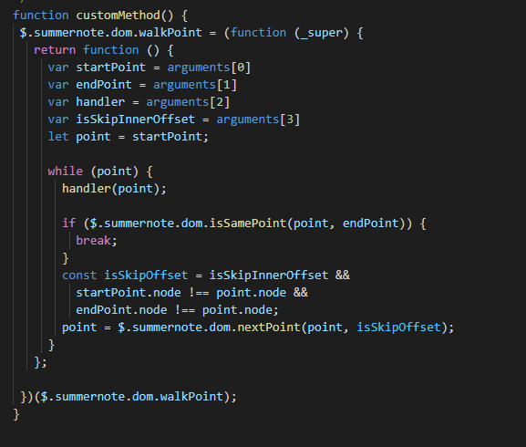 In summernote select all text and change font size but only change ...