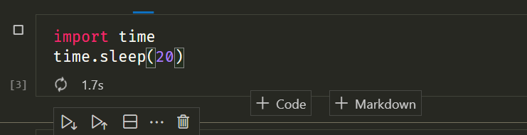 Spinner wheel in Python Debugger / similar to Jupyter notebook ...